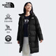 The North Face北面羽絨服女24秋冬新款戶(hù)外700蓬鵝絨中長(cháng)款保暖防風(fēng)外套81SA JK3/黑色 XXL/175