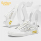 卡賓小白鞋男鞋夏季透氣網(wǎng)面鞋子男百搭輕便軟底休閑板鞋男低幫平底鞋 白色 41 【=運動(dòng)鞋42碼】