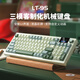 狼途LT95翠微 有線/無線/藍牙三模機械鍵盤 Gasket結(jié)構(gòu) RGB燈效 液晶彩屏 馬卡龍軸