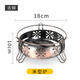 沉弗 加厚不銹鋼小火鍋固體液體酒精爐干鍋飯店宿舍家用便攜小火鍋 銅爐子+湯漏勺筷子 18cm