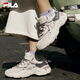 斐樂(lè )（FILA）官方女鞋老爹鞋運動(dòng)鞋新款貓爪鞋5代復古休閑鞋 奶白/浪漫紫-GO 37.5