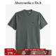 ABERCROMBIE & FITCH男装女装情侣装 24春夏新款小麋鹿圆领时尚休闲T恤 358672-1 深绿色 M (180/100A)