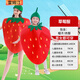雷姆汀六一節(jié)服裝兒童親子時(shí)裝秀水果蔬菜表演服演出衣服幼兒園服飾 草莓服 【兒童款】90-140cm