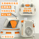 AOBNTECH【3C安全認(rèn)證】【可上飛機(jī)】新款A(yù)C插頭磁吸充電寶Magsafe快充便攜自帶線22.5W無線充10000毫安 米白色【自帶線+磁吸無線充+AC插頭+手機(jī)支架】 【四合一充電寶】【蘋果安