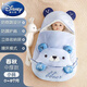 迪士尼（Disney）新生兒抱被初生秋冬季加厚兩用被子睡袋嬰兒用品寶寶外出包被 小熊-春秋小碼防驚跳收納口袋防