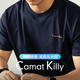 Camat Killy【100%棉】高端100S真液氨雙面絲光棉T恤衫男士短袖冰絲高檔商務(wù) 深藍色（涼感 透氣 抗菌） 2XL (適合150-170斤)
