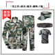 際華 3565軍訓服套裝男迷彩服女學(xué)生服裝夏季薄款初高中大學(xué)生草綠色軍訓服 灰迷套裝【五件套】 170
