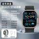 微穿戴（Microwear）新款微穿戴Ultra3智能手表AMOLED電子書(shū)錄音NFC獨立連接藍牙耳機藍牙通話(huà) 紳士黑 黑色硅膠表帶