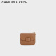 CHARLES&KEITHKOA迷你腕带零钱包卡包女CK6-10681119 Chocolate巧克力色 XXS
