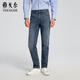 雅戈爾（YOUNGOR）褲子男士秋冬季青年男牛仔褲彈力牛仔褲商場(chǎng)同款 藍色YCXZ335636HWY 35 .5 180/88A