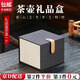 京橘 方形茶壺茶碗送禮禮品盒空盒瓷器茶具包裝盒古玩品茗杯盒收納盒 11*10*10cm深藍空盒1個(gè) 包裝隨機