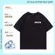 純棉t恤定制做工作班服文化衫diy印字LOGO團(tuán)體隊(duì)服同學(xué)聚會(huì)半短袖 【精品清爽透氣純棉】黑色 S