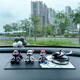 齊選暴力熊車(chē)載香水汽車(chē)香薰車(chē)內(nèi)持久香氛淡香太陽(yáng)能直升飛機(jī)擺件裝飾 漸變?nèi)恍?飛機(jī)香薰+氣球大白墊
