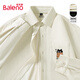 班尼路（Baleno）美式重磅襯衫男生春秋季休閑長(cháng)袖上衣翻領(lǐng)日系少年感潮牌大碼外套