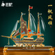 匠驢一帆風(fēng)順?lè )[件辦公室桌面客廳酒柜玄關(guān)工藝品喬遷開(kāi)業(yè)禮物 中號 長(cháng)35寬12高32厘米