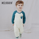 Milkbarn嬰兒衣服寶寶春秋長(cháng)袖連體服新生兒純棉哈衣爬服連體衣 夢(mèng)海徜徉 73cm (6-12m)