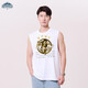 頂峰保羅男士無(wú)袖T恤夏季寬松速干背心冰絲運動(dòng)健身打底衫DFB01白色2XL