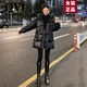 QVI高端品牌 短款羽絨服女2024冬季新款時(shí)尚加厚白鴨絨亮面免洗外套 黑色 L 【120-130斤】