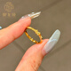 御龍鏡黃金碎碎冰小蝴蝶戒指女 999足金爆閃小夢蝶小眾戒子指環(huán)送女友 12號 金約2.3g 克重多退少補