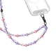 CASETIFY 適用于iPhone全系列 斜挎背帶/手機背帶 便攜珍珠樣式 紫色小熊軟糖