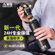 希諾（HEENOOR）保溫杯316抗菌杯大容量運(yùn)動(dòng)單指開(kāi)蓋無(wú)螺紋男士戶外車載耐磨杯子 深邃黑-單指秒開(kāi)蓋-抗菌款- 520ml