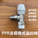 溫控閥ppr閥門暖氣片配件大全小背簍暖氣片開關(guān)2025角閥1寸直閥 PPR25*6分角式