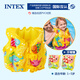 INTEX兒童救生衣浮力背心寶寶游泳裝備手臂泳圈水上馬甲漂流 趣味背心+手臂圈(1-5歲)+手泵