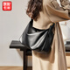 鉑吶苓包包女大容量軟塌極簡(jiǎn)風(fēng)單肩包大包2023新款大托特包斜挎包學(xué)生包 大容量軟塌【托特包-黑色】