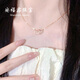尚福鑫珠寶送女友情人節(jié)禮物正品銀飾愛(ài)心銀項(xiàng)鏈女款2025新款純銀輕奢高級(jí)感 心心項(xiàng)鏈項(xiàng)鏈