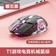 火銀狐 T1充電USB藍牙無(wú)線(xiàn)鼠標低音聲小鋰電池2.4G便攜超薄筆記本臺式機辦公舒適大手型無(wú)限） 藍牙+2.4G無(wú)線(xiàn)雙模 黑色【低音版】