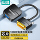 山澤 DVI轉VGA轉接頭 DVI-D轉VGA高清轉換器 DVI24+1電腦顯卡連接投影儀電視顯示器 DVI轉VGA轉換器 黑色 DV2020