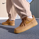 耐克（NIKE）官方AIR FORCE 1男子空軍一號運動鞋秋季膠底板鞋CJ9179 200亞麻/麥黃/橡皮淺褐/黑 44