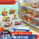 幼兒園9076遙控動(dòng)力科學(xué)實(shí)驗大顆?？平谭e木9656齒輪套裝45002 三階段教具[160顆粒]收納桶裝