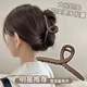 丹琴簡(jiǎn)約大號(hào)發(fā)夾后腦勺抓夾女盤發(fā)高級(jí)感氣質(zhì)發(fā)卡鯊魚夾子發(fā)量多頭飾 交叉款【咖啡色】13厘米