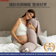 多米貝貝（Tomibaby）孕婦枕護(hù)腰側(cè)睡枕托腹u型枕抱枕側(cè)臥靠枕顆粒長(zhǎng)條糖果枕-灰