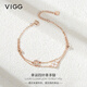 VIGG幸運四葉草銀手鏈雙層女七夕情人節禮物生日送女朋友老婆女友首飾 四葉草雙層手鏈【精美禮盒】