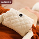 奧克斯（AUX）熱水袋石墨烯暖手寶暖手神器暖寶寶暖手袋女生生日禮物 米白色