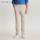 TOMMY HILFIGER【斜紋微肌理】秋冬男裝府綢直筒半松緊腰西褲休閑長(cháng)褲 米白色AEV -直筒版-府綢-正常拍 32 （2.5尺）