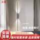 長條壁燈客廳沙發(fā)電視背景墻壁燈格柵墻壁燈極簡創(chuàng)意臥室床頭燈 黑色100cm三色光23W