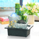 水渡煙云風(fēng)車水輪擺件流水噴泉簡約現(xiàn)代家居裝飾品客廳辦公室創(chuàng)意水景禮物 大號竹子23*17.5*29CM