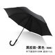 金雨來高檔汽車黑膠布遮陽傘勞斯萊斯直柄高爾夫加大長傘定制logo款雨傘 彎柄27寸黑膠布 2把