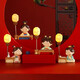赟婭西安文創(chuàng)紀(jì)念品古風(fēng)唐仕女小夜燈擺件辦公室桌面裝飾品元宵節(jié)禮物 【琴棋書畫】唐仕女?dāng)[件-4件套