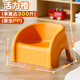 兒童特厚小沙發(fā)凳子塑料靠背椅家用可疊放幼兒園矮凳洗澡防滑座椅 【活力橙】?jì)和嘲l(fā)椅【特厚款】 單只裝】適用0-5歲