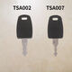 行李箱密碼鎖鑰匙TSA007 TSA002鑰匙拉桿箱TSA Safe Skies鑰匙配 1把TSA007鑰匙+1把TSA002鑰匙