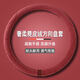 曲園汽車(chē)方向盤(pán)套麂絨皮翻毛皮通用時(shí)尚簡(jiǎn)約吸汗防滑耐磨透氣把套四季 奢柔麂皮絨款-酒紅色【圓型】