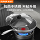 蘇泊爾（SUPOR）炒鍋 99.9%抗菌不銹鋼炒菜鍋32cm蜂窩平底煎炒鍋電磁爐燃?xì)庠钔ㄓ? title=