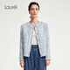 Laurèl【小香風(fēng)】勞芮新款法式小香風(fēng)短外套女LWD353W00800 藍混色 L 170/92A