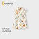 童泰（TONGTAI）女寶寶連衣裙夏季嬰兒衣服外出旗袍裙女童立領(lǐng)飛袖裙子橙色90cm