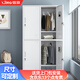 信京柜子_900×420×1800mm_冷軋鋼板_4門(mén)更衣柜_銀灰色