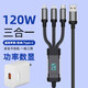 科菲秀智能數顯100W超級快充一拖三數據線(xiàn)充電器線(xiàn)套裝適用華為榮耀小米安卓蘋(píng)果15Type-c手機車(chē)載充電器 智能變動(dòng)數顯【數據線(xiàn)+充電頭】超級快充套裝 2.0米